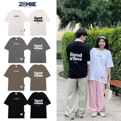 Áo Thun Zombie Club GOOD VIBES, Local Brand Unisex cotton 100% 230gsm Chính Hãng