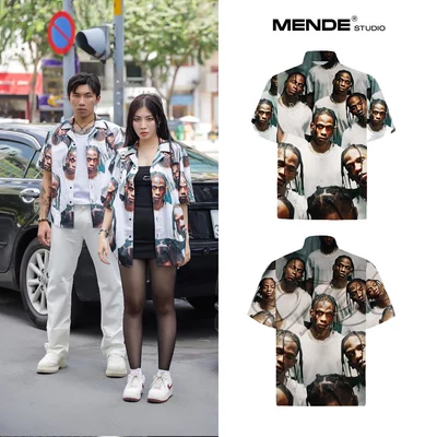 Mende - Slang Shirt - Áo sơ mi nam tay ngắn vải lụa