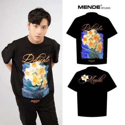 Delicate Tee - Áo Thun Mende Unisex Đen