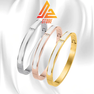 [Có thể khắc 2 mặt] Vòng xà cừ DZ Seakiss khắc tên theo yêu cầu cặp đôi unisex Titanium [Bảo hành 5 năm]