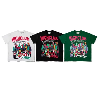 Áo Thun CHEERS X-MAS TEE Tay Lỡ Nam/Nữ 3 MÀU Cổ Tròn - HIGHCLUB Brand Chính Hãng