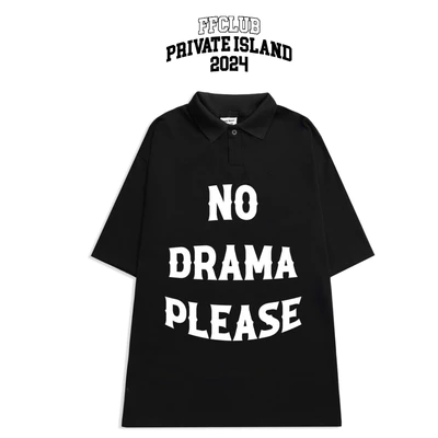 ÁO THUN FF FORM RỘNG POLO NO DRAMA, VẢI THUN 2 CHIỀU COTTON 250GSM