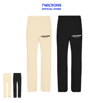 Quần Basic Pants Chất Liệu Kaki Oversized 7MILLIONS (Kem & Đen)