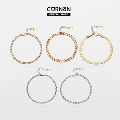 Bộ Sưu Tập Vòng Tay Xích Curnon THE ESSENTIALS - Trang Sức Vòng Xích Phong Cách, Mạnh Mẽ - Chất Liệu Thép Không Gỉ