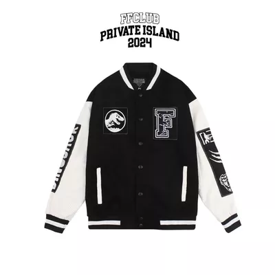 Áo Khoác FF OVERSIZE DINOSAUR VARSITY JACKET mix