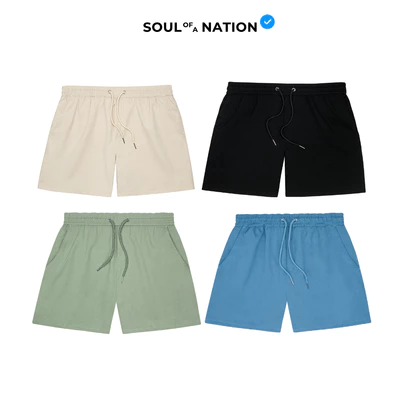 [GIÁ TRẢI NGHIỆM] Quần Short Unisex TRƠN Basic Ống Rộng Vải Kaki Cotton Co Giãn Thoải Mái, Năng Động, Thời Trang