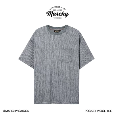 MARCHY - Pocket Wool Tee - Áo Thun Len