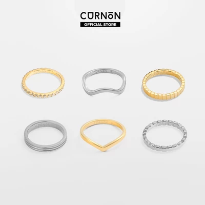 Bộ Sưu Tập Nhẫn Nữ Thời Trang Curnon Lenora Collection - Nhẫn Nữ Thép không gỉ