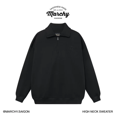 MARCHY - High Neck Sweater - Áo khoác cổ cao