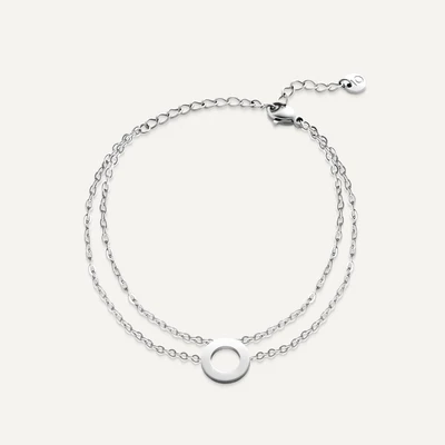 Vòng Tay Nữ Curnon Luna Bracelet - Trang Sức Phụ Kiện Đeo Tay Thời Trang-Thiết Kế độc đáo dây 2 lớp hoạt tiết mặt tròn