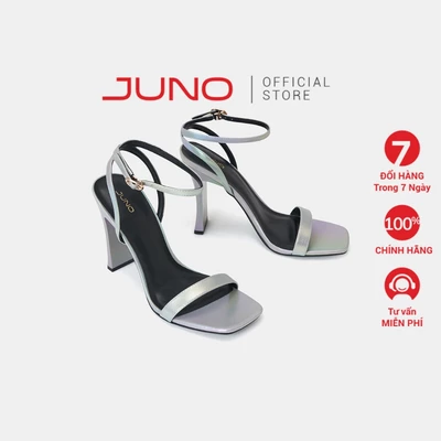 Giày Sandal Nữ 11cm Thời Trang JUNO Gót Thanh Phối Si Vân SD11017