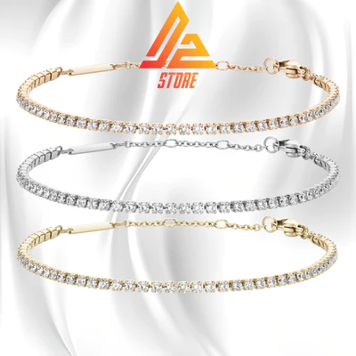 Lắc tay DW Classic Tennis đính đá phong cách thanh lịch Titanium 316L [Bảo hành 5 năm]