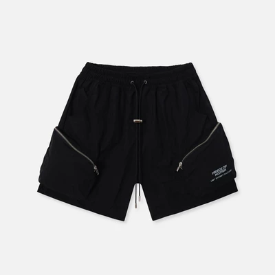 Quần Shorts NEEDS OF WISDOM Cargo Nylon Shorts - Black - Local Brand Chính Hãng