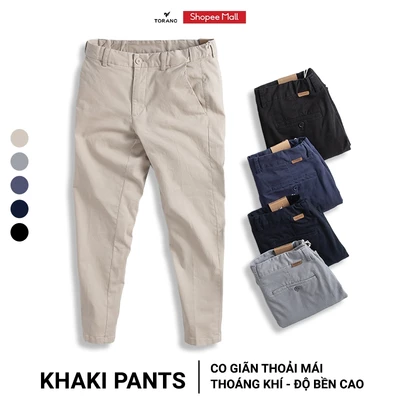 Quần kaki nam PERFORMANCE PANTS TORANO dài basic cạp tender túi lé , form chuẩn FABK001