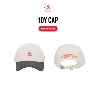 Jamlos 10Y Cap - Nón lưỡi trai vải canvas thêu chữ kỉ niệm 10 năm