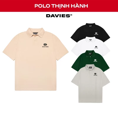 Áo polo nam nữ form rộng DAVIES tay lỡ Basic nhiều màu local brand | D27-PL2