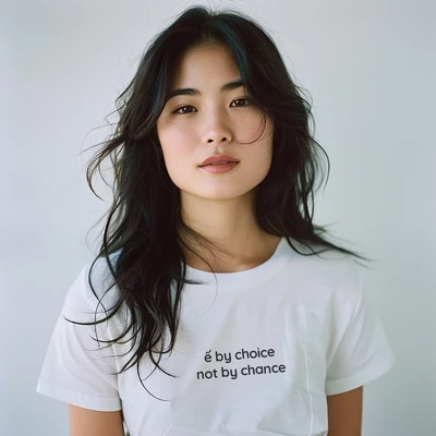 Áo thun ngắn tay unisex Chodole cho cả nam và nữ, chất liệu vải cotton in cotton 100% im chữ ế by choice, not by chance.
