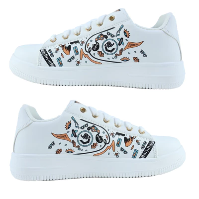 Giày Vato The Happiness - Giày Sneaker da PU nam, nữ dáng basic dễ phối đồ theo nhiều phong cách