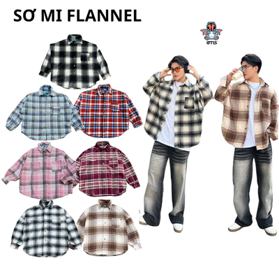 Áo sơ mi local brand Otis Club - sơ mi flannel caro