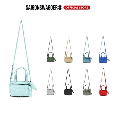 Túi Đeo Chéo Nữ SAIGONSWAGGER WEENY BAG Chất Liệu Chần Bông