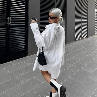 HIGHCHIC - DAWN SHIRT - SƠ MI TRẮNG OVERSIZE
