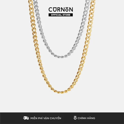 Dây Chuyền Nam Curnon Liam Bộ Sưu Tập THE ESSENTIALS - Trang Sức Vòng Xích Phong Cách Mạnh Mẽ - Chất Liệu Thép Không Gỉ