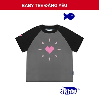 Áo baby tee nữ tay ngắn phối màu độc đáo Trembly local brand DKMV | K15-T7