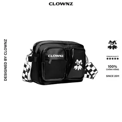 Túi đeo chéo local brand ClownZ Satchel New Logo vải canvas nam nữ thời trang hàn quốc