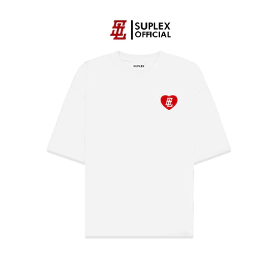 Áo thun SUPLEX Localbrand Unisex HEART Tay Ngắn Chất Cotton TSSL006