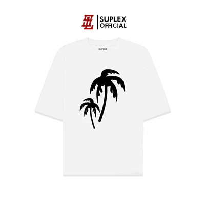 Áo thun SUPLEX Localbrand Unisex PALM TREE Tay Ngắn Chất Cotton TSSL031