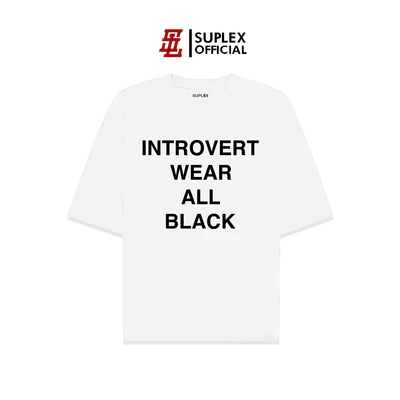 Áo thun SUPLEX Localbrand Unisex INTRVERT Tay Ngắn Chất Cotton TSSL067