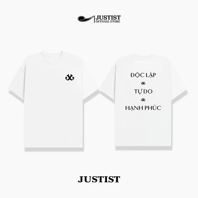 Áo Thun Nam Nữ JUSTIST ĐỘC LẬP chất cotton form oversize cao cấp TSJT052