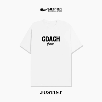 Áo Thun Nam Nữ Unisex JUSTIST COACH ngắn tay form oversize chất cotton TSJT050