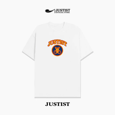 Áo thun Nam Nữ unisex JUSTIST JJ LOGO chất cotton thoáng mát ngắn tay Signature TSJT065