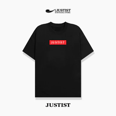 Áo Thun Nam Nữ form rộng unisex JUSTIST BOX LOGO Chất Cotton TSJT107
