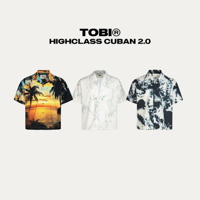 Áo Sơ Mi Lụa in Họa Tiết TOBI
