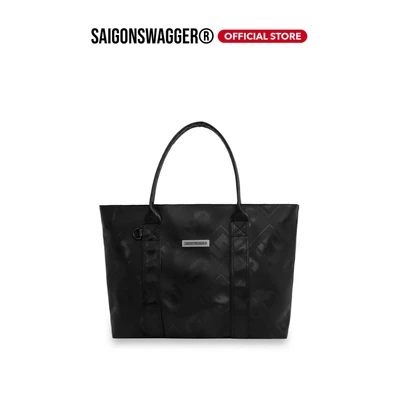 Túi Tote Túi Xách Da SAIGONSWAGGER® TWILIGHT LEATHER TOTE BAG Hoạ Tiết Monogram
