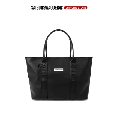 Túi Tote Túi Xách Da SAIGONSWAGGER® TWILIGHT PLAIN LEATHER TOTE BAG Da Trơn