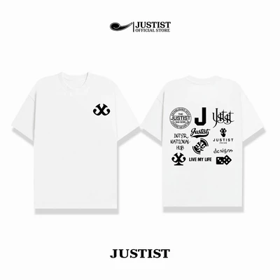 Áo thun JUSTIST Nam Nữ Unisex ngắn tay form chất cotton TSJT034