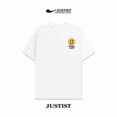 Áo thun Justist Localbrand Unisex ALWAYS SMILE Basic Tay Ngắn Chất Cotton TSJT077