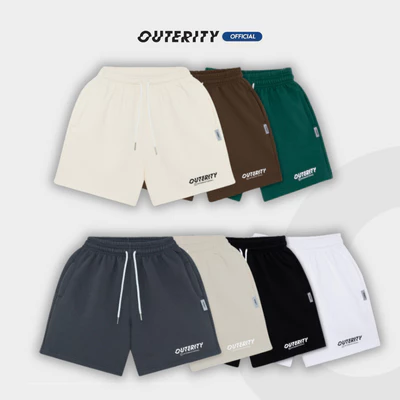 Quần short local brand thun nỉ Outerity Basic