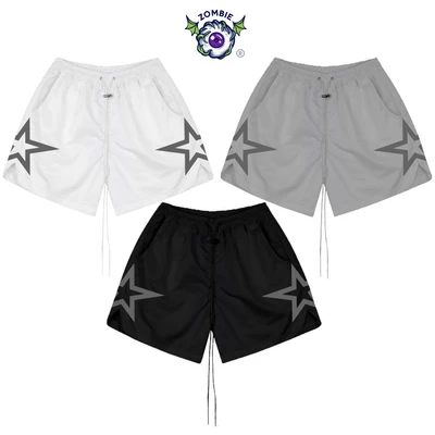 Quần Short Dù Sao Đôi, Zombie.club ,Unisex, form trên gối, dây dài