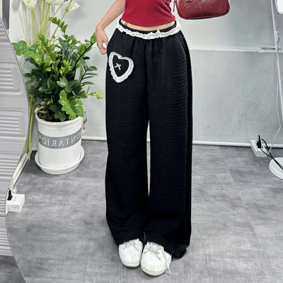 Quần ống suông BOW PANTS form rộng nam nữ FFCLUB MIX