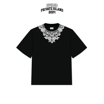 Áo thun Oversize Thun xốp Phối Ren Flower FFCLUB Mix