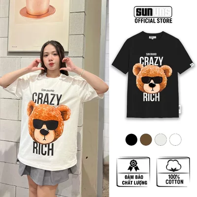 Áo Phông Local Brand Nam Nữ Unisex SUN Cổ Tròn Tay Ngắn Oversize 100% Cotton Áo Thun Nam Nữ Mã SUN03