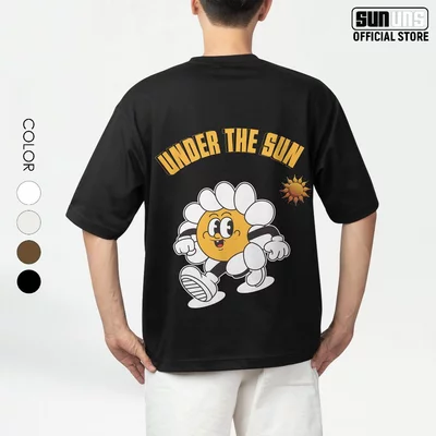 Áo Phông Local Brand Nam Nữ Unisex SUN Cổ Tròn Tay Ngắn Oversize 100% Cotton Áo Thun Nam Nữ Mã SUN10