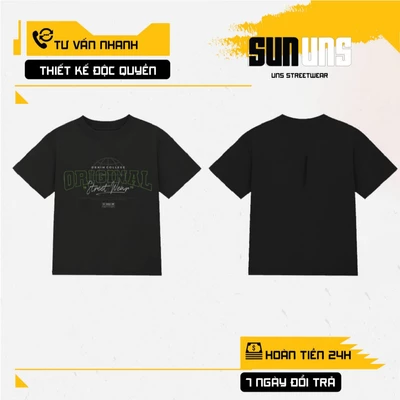 Áo Phông Local Brand Nam Nữ Unisex SUN Cổ Tròn Tay Ngắn Oversize 100% Cotton Áo Thun Nam Nữ Mã SUN16
