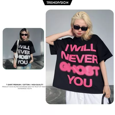 Áo thun Local Brand TRENDIVISION/GHOST YOU Cotton 100% Unisex Nam Nữ Form Rộng Tay Lỡ Oversize