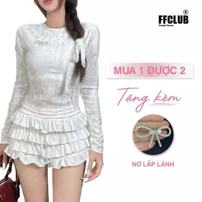 [ MUA 1 TẶNG 1 ] VÁY QUẦN 4 TẦNG THUN GÂN FFCLUB MIX