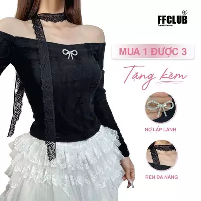 [ MUA 1 ĐƯỢC 3 ] ÁO BODY COTTON CÀO RÁCH LOLITA PHONG CÁCH COQUETTE MIX